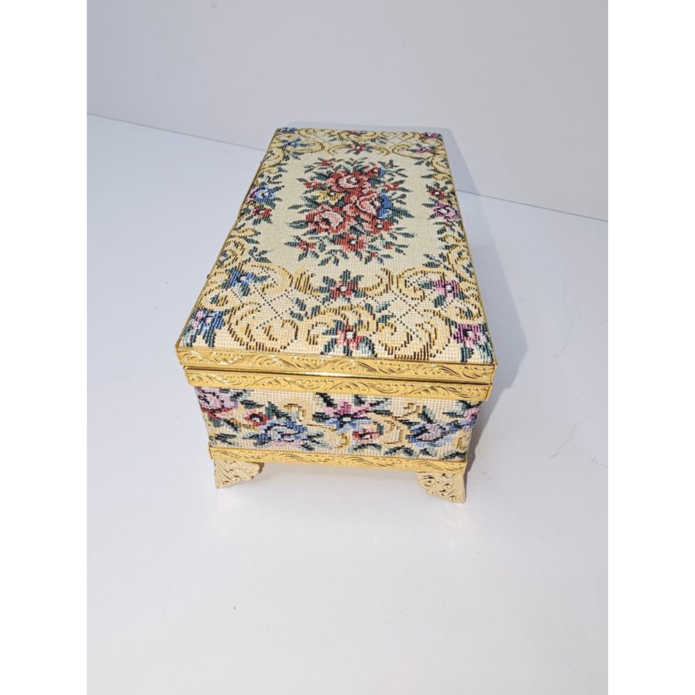 Floral Tapestry Jewelry Box - Picture 11 of 12